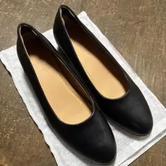 パンプス フラット ブラック