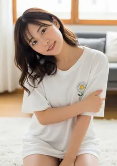 【現品限り！】【AI作成写真L判サイズ】理想の彼女 Tシャツのみ2