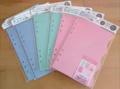 A5☆カスタムノート☆リフィル☆シール台紙☆amifa☆6枚セット☆6リング専用