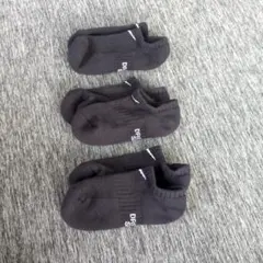ナイキソックス3足セット　ブラック　21㌢〜23㌢