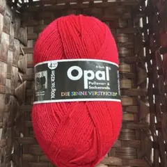 ⭐︎ 1317 OPAL オパール海外ソックヤーン　中細　赤