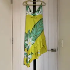 リゾートワンピース　PUKANA アシンメトリー フラ フラダンス ハワイ