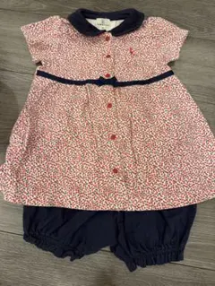 ［KUMIKYOKU］花柄のワンピースとショートパンツのセット