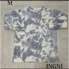 美品　INGNI トレーナー　ブルー　橙柄のサムネイル