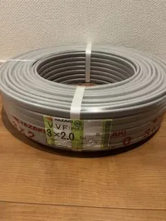YAZAKI VVF2.0-3c 100m 赤白黒 1個 - メルカリ