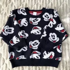 フタフタ　バースデイ　ディズニー　ミッキーニット　セーター 100cm