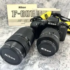 【現状お渡しです】ニコンF-601、レンズセット Nikon F-601 (フィルムカメラ、レンズ、ストロボ3点セット) - メルカリ