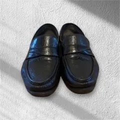 Bally バリー メンズ ペニーローファー ブラック レザーシボ革26cmのサムネイル
