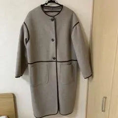 ライナー付きノーカラーコート