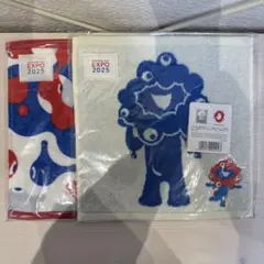シ*ー様 2点セット新品ミャクミャクタオルハンカチEXPO2025大阪・関西万博
