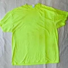 【古着】　2XL 大きめ　蛍光　半袖 Tシャツ　ゆったり　3L　個性的　一点