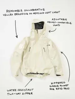 GW OL GORE-TEX 3L Jacket ボーンホワイト　4のサムネイル