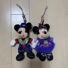 ミッキー&ミニー　ぬいぐるみストラップ