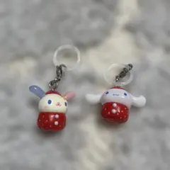 サンリオ　いちごめじるしアクセサリー　うさはな　シナモロール