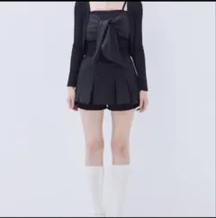 プリーツ　ミニ　スカート YILON PANTS SKIRT