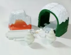 カプセルプラレール　トンネルセット＋山レールセット　冬景色版