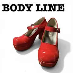 BODY LINE 赤 ヒールパンプス 23.5cm ロリータ