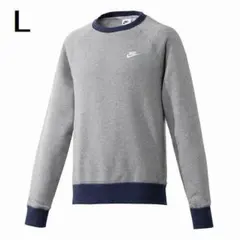 NIKE ナイキ クラブ ラグラン スウエットシャツ トレーナー L グレー