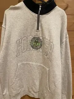 メンズ　HUFハーフジップ　　L