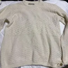 nano universe 薄手セーター　アイボリー　ナノユニバース