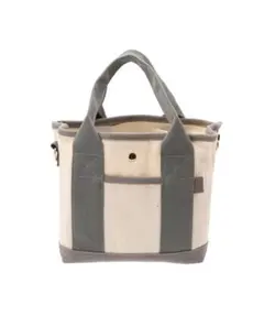 新品 ALTROSE トートバッグ ショルダーバッグ アイボリー/グレー
