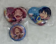 あんスタ とるパカ 氷鷹北斗 衣更真緒 ハート ビッグ 缶バッジ