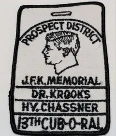 J.F.K. Memorial 13th カブ・オー・ラルパッチ 60s