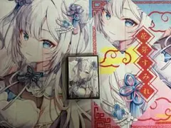 白詰草　ぶいすぽ　スリーブ　プレイマット　藍沢エマ ぶいすぽ 藍沢エマ 水着 スリーブ プレマ 白詰草 - メルカリ