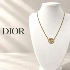 Dior ディオール Dロゴ ラインストーン ネックレス ゴールド メッキ剥がれ