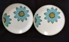 【2枚set】ノリタケ プログレッション デイジー 花柄 お皿 26.5㎝