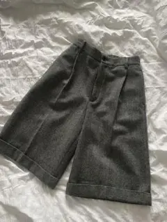 MORRIS&SONS ヘリンボーンツイードスラックスショーツ