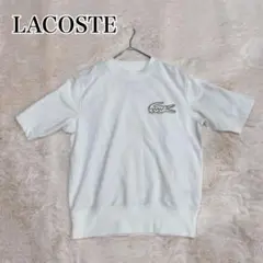 新品未使用近年モデル　LACOSTEラコステ 刺繍ビッグロゴ 半袖tシャツ