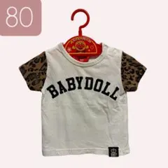 BABYDOLL 半袖Tシャツ レオパード柄 80のサムネイル