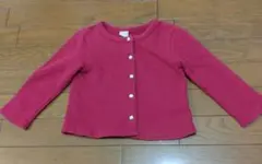 petit main 90cm 赤 カーディガン