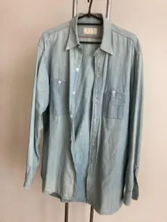 【更にお値下げ】 フアインスポーツウェアダメージ加工仕立長袖シャツ