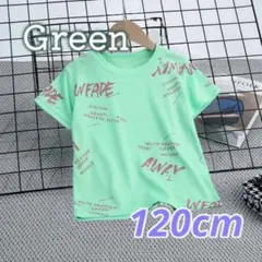 キッズTシャツ 英字柄 ポリエステル 速乾 120cm