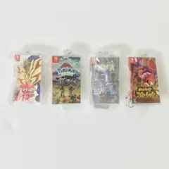 ポケモン パッケージ&ゲームカードキーホルダー2019-2025 4種セットのサムネイル