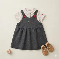 ミキハウス ノースリーブワンピース 70-80 春服