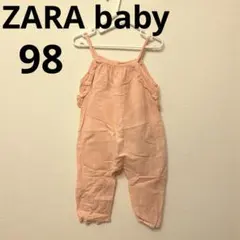 ZARA ピンク オーバーオール 2-3歳98 ロンパースジャンプスーツ