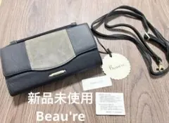 新品未使用 Beau'reビュレ財布 ウォレットシ ヨルダー牛革のサムネイル