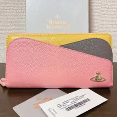 【新品未使用】ヴィヴィアンウエストウッド 二つ折り財布 ピンク ヴィヴィアンウエストウッド 二つ折り財布 レディース ピンク