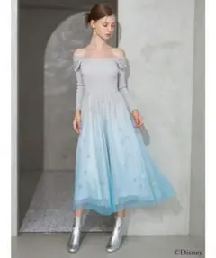 新品 マーキュリーデュオ アナと雪の女王 チュールドッキングワンピース エルサ
