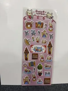 平成レトロ クーリア うさぎ パンダ シール 当時物