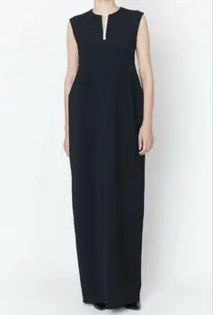 YOKO CHAN ヨーコチャン パールスリットラインドレス　現行　ワンピース