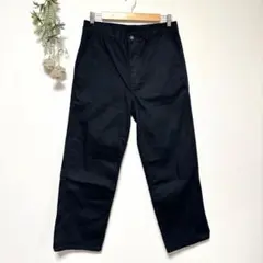 無印良品｜木の実から作ったカポック混 キャンバスワイドパンツ｜ワークパンツ｜Ｌ｜