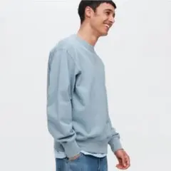 UNIQLO ライトブルー クルーネック トレーナー ユニクロ スウェット
