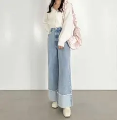 Heather 3WAYラメニットカーディガン