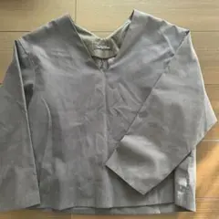 GREEN LABEL RELAXING グレー Vネック長袖トップス