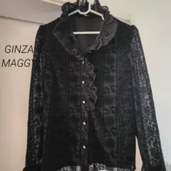 onlyM GINZA MAGGY オンリーエム ギンザマギー 黒レースシャツ