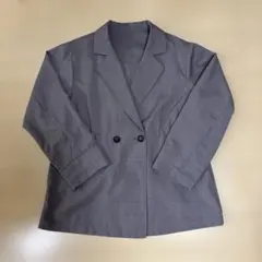 美品⭐︎グレー ジュダブルボタン テーラードジャケット